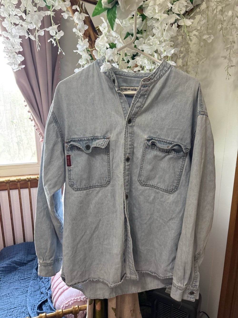 UNIONBAY Vintage Light Faded Blue Denim Shirt